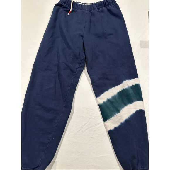 Tory Burch Sport navy tie-dye drawstring comfy joggers/sweatpants size small - Picture 2 of 10